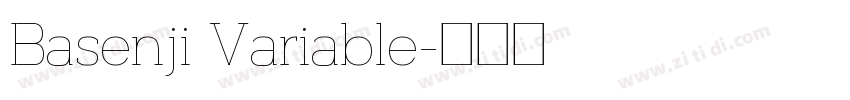 Basenji Variable字体转换 Basenji Variable字体转换